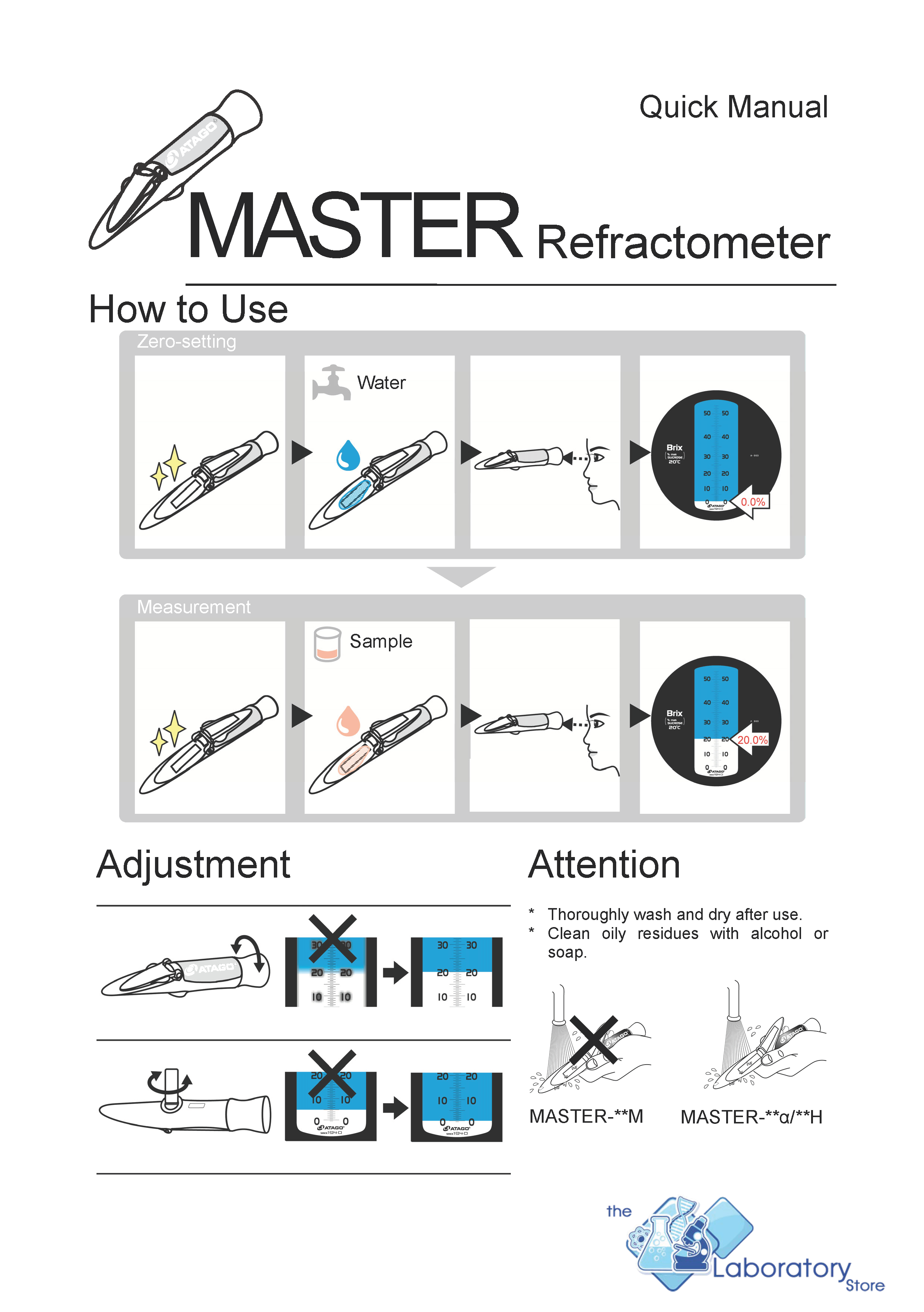 Atago 2351 MASTER53a HandHeld Refractometers from £175.00 Atago